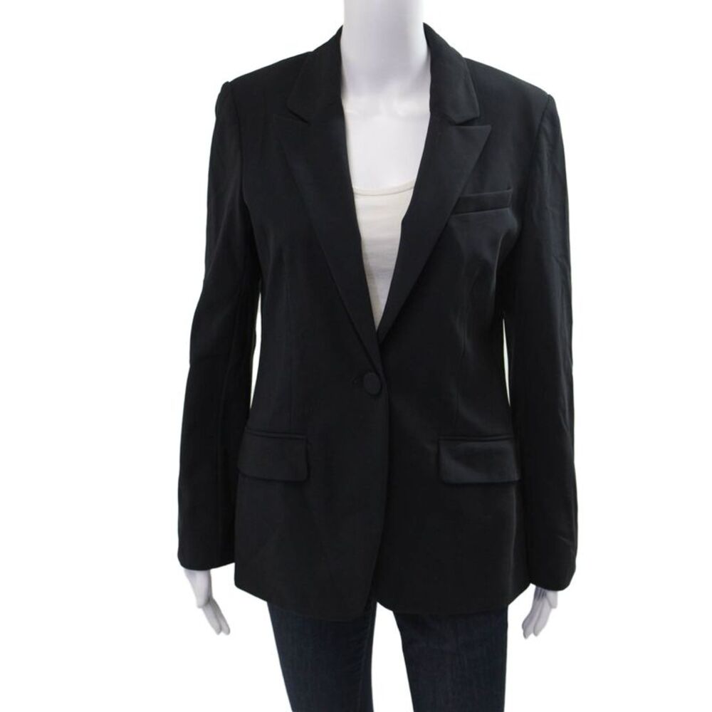 Ameliora Womens Black Blazer Long Sleeve Size 8